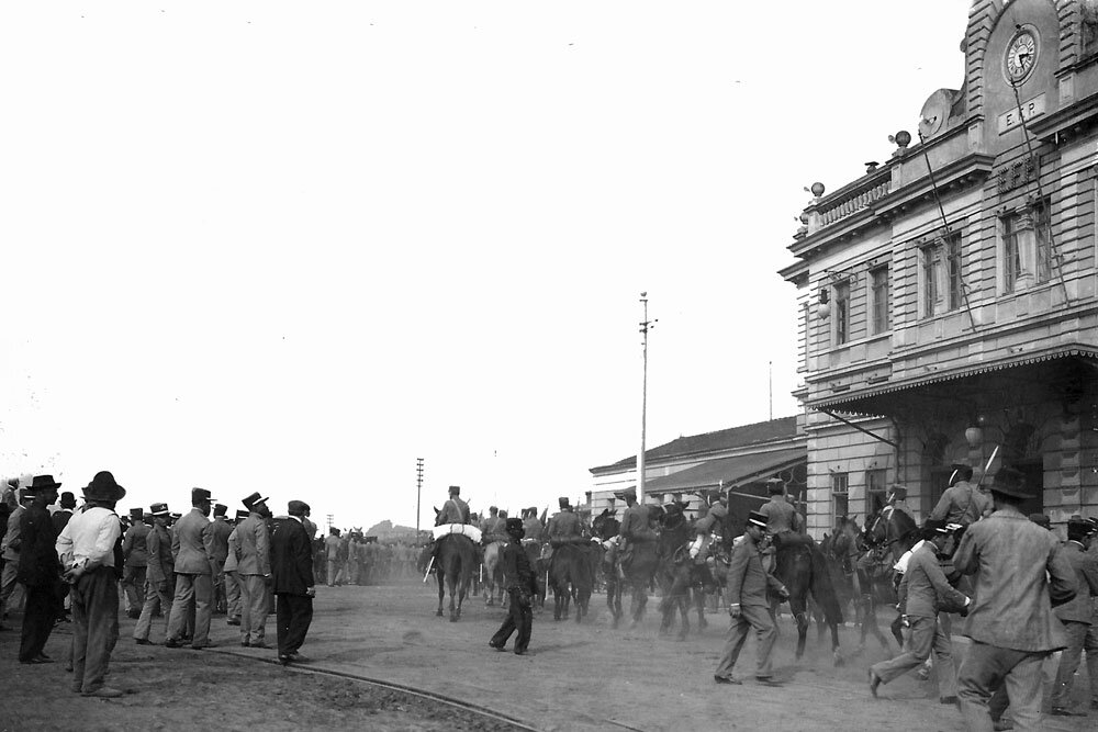 Embarque das Tropas de João Gualberto para a Guerra do Contestado - 1912