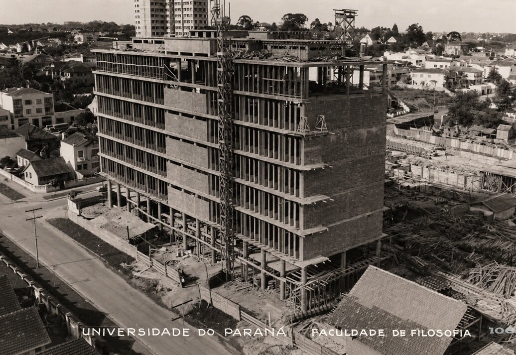 Construção da Reitoria UFPR - Década de 1950
