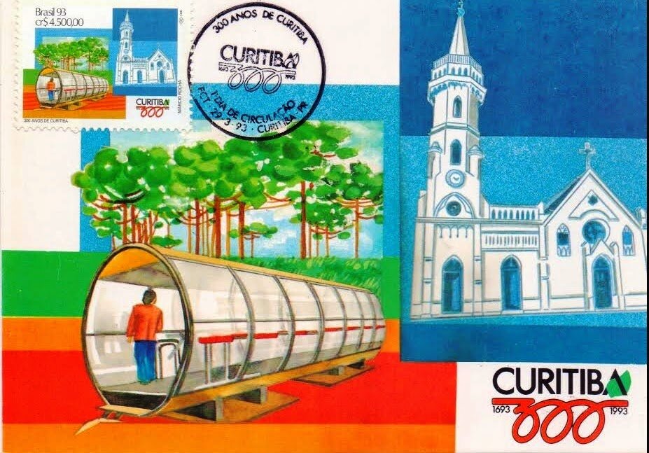 Aniversário Curitiba - Cartão Postal 1993
