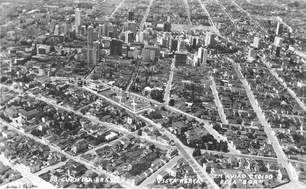 Panorâmica da Região Central de Curitiba - Década de 1950