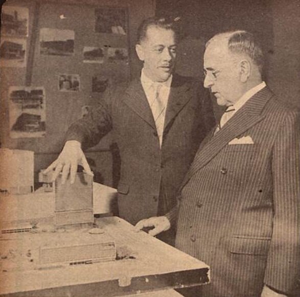 Getúlio Vargas e Bento Munhoz da Rocha Neto - 1953
