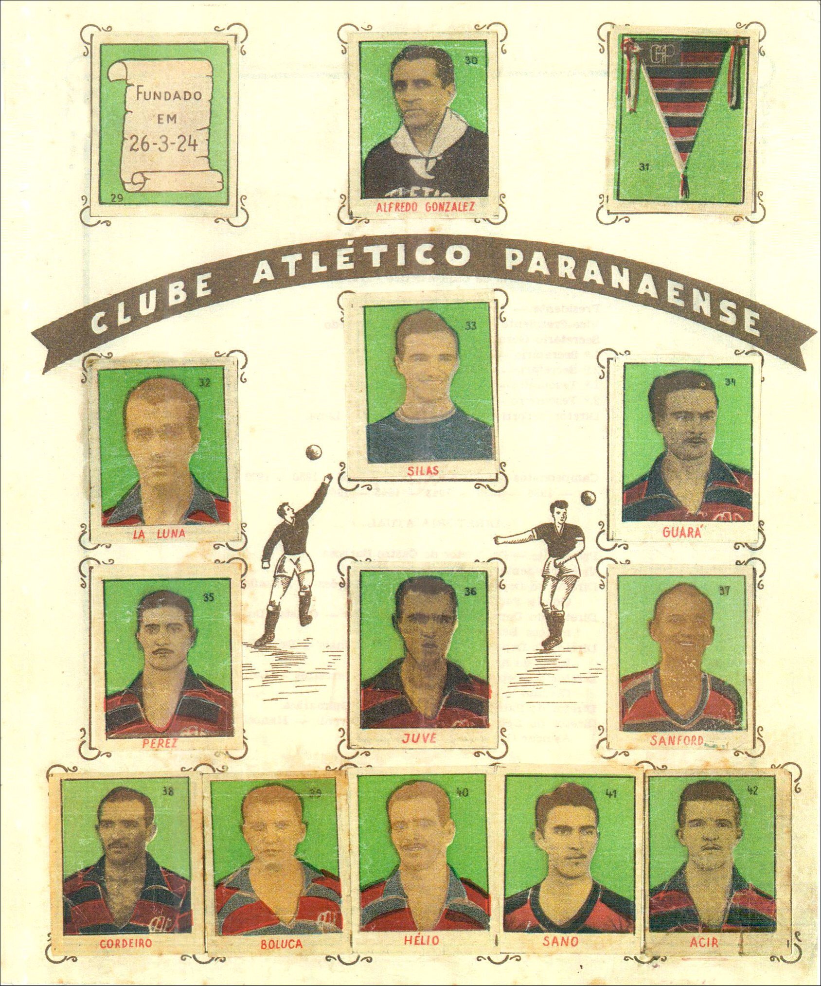 Balas Campeonato Clube Atlético Paranaense - 1952