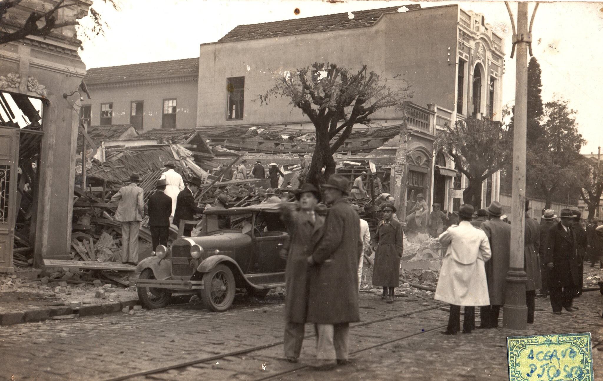 Explosão na rua Comendador Araújo - 1936