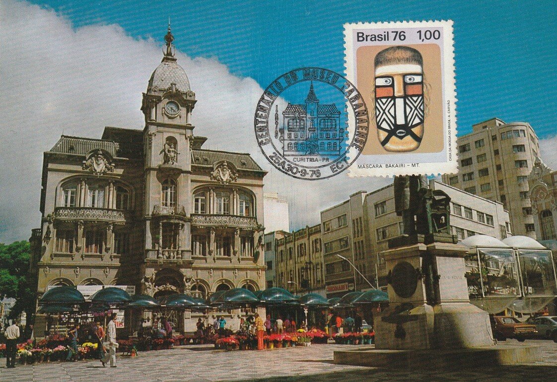 Postal em comemoração ao Centenário do Museu Paranaense - 1976