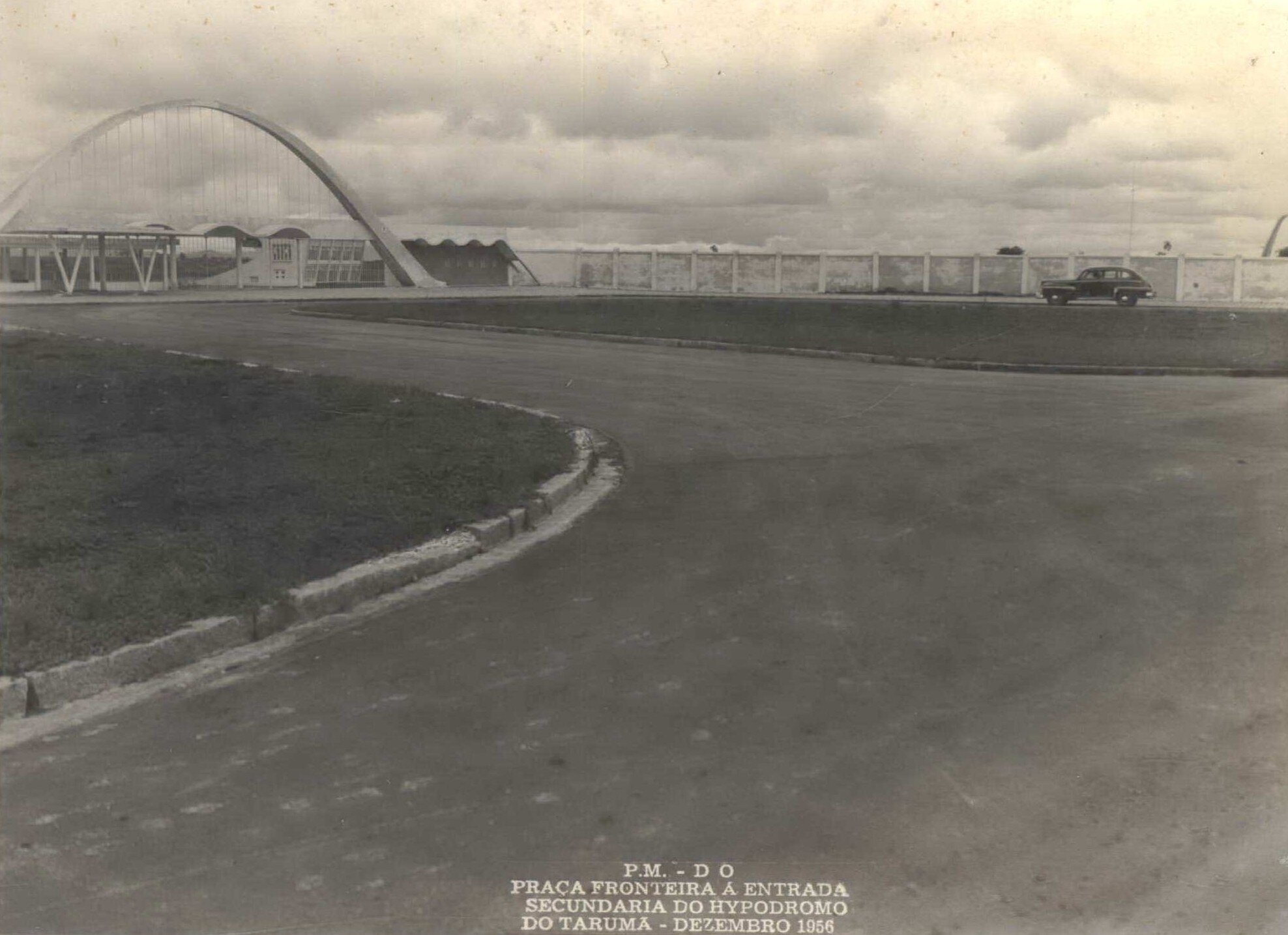 Entrada secundária do Hipódromo do Tarumã - 1956