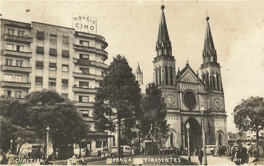 Praça Tiradentes - década de 1950