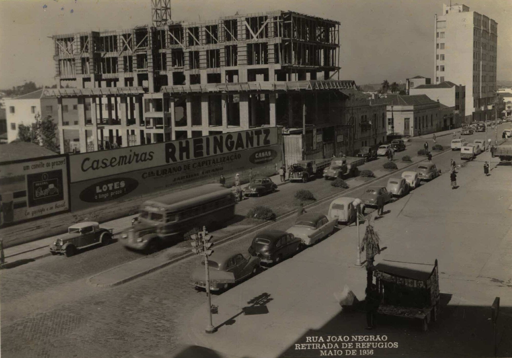 Obras na rua João Negrão - 1956