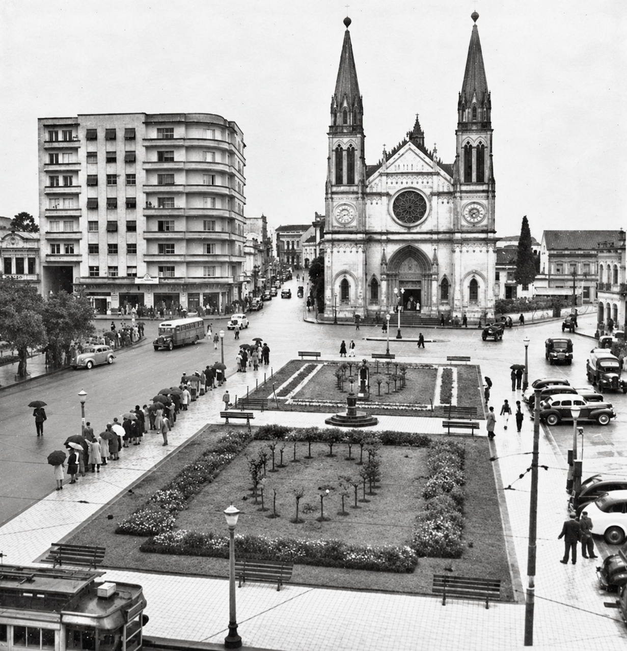 Praça Tiradentes - Década de 1940