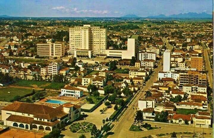 Vista aérea de Curitiba - 1960