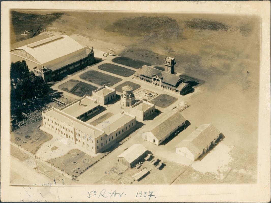 Fotografia aérea do 5º Regimento de Aviação de Curitiba - 1936