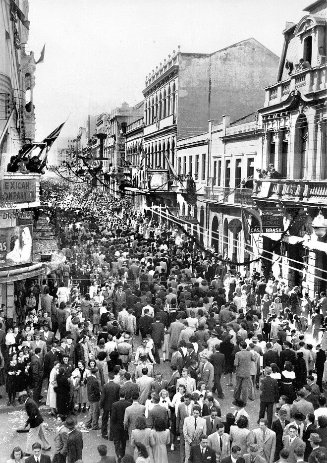 Comemorações de retorno dos pracinhas - 1945