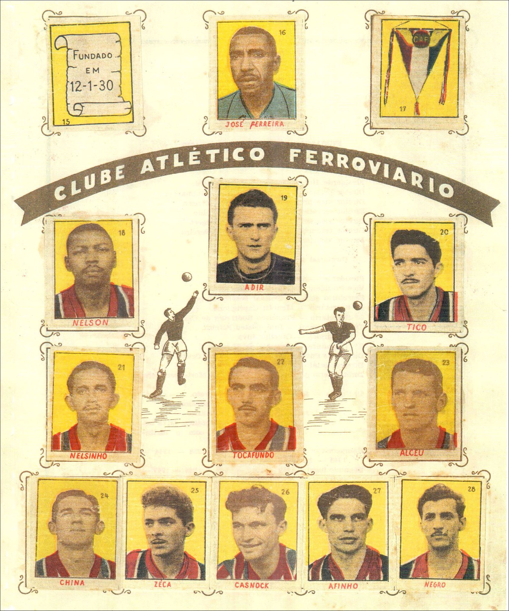 Balas Campeonato Clube Atlético Ferroviário - 1952