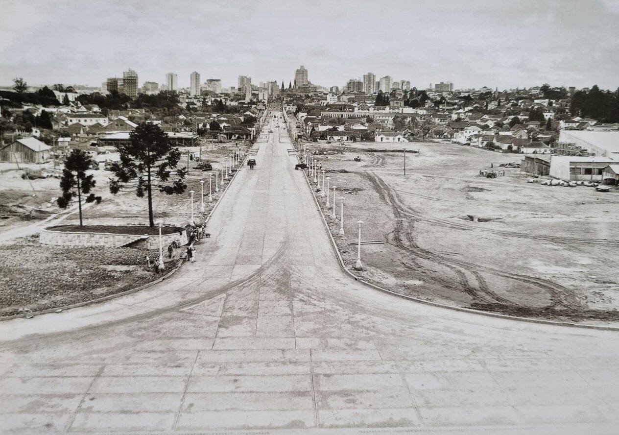 Vista da avenida Cândido de Abreu - Década de 1950