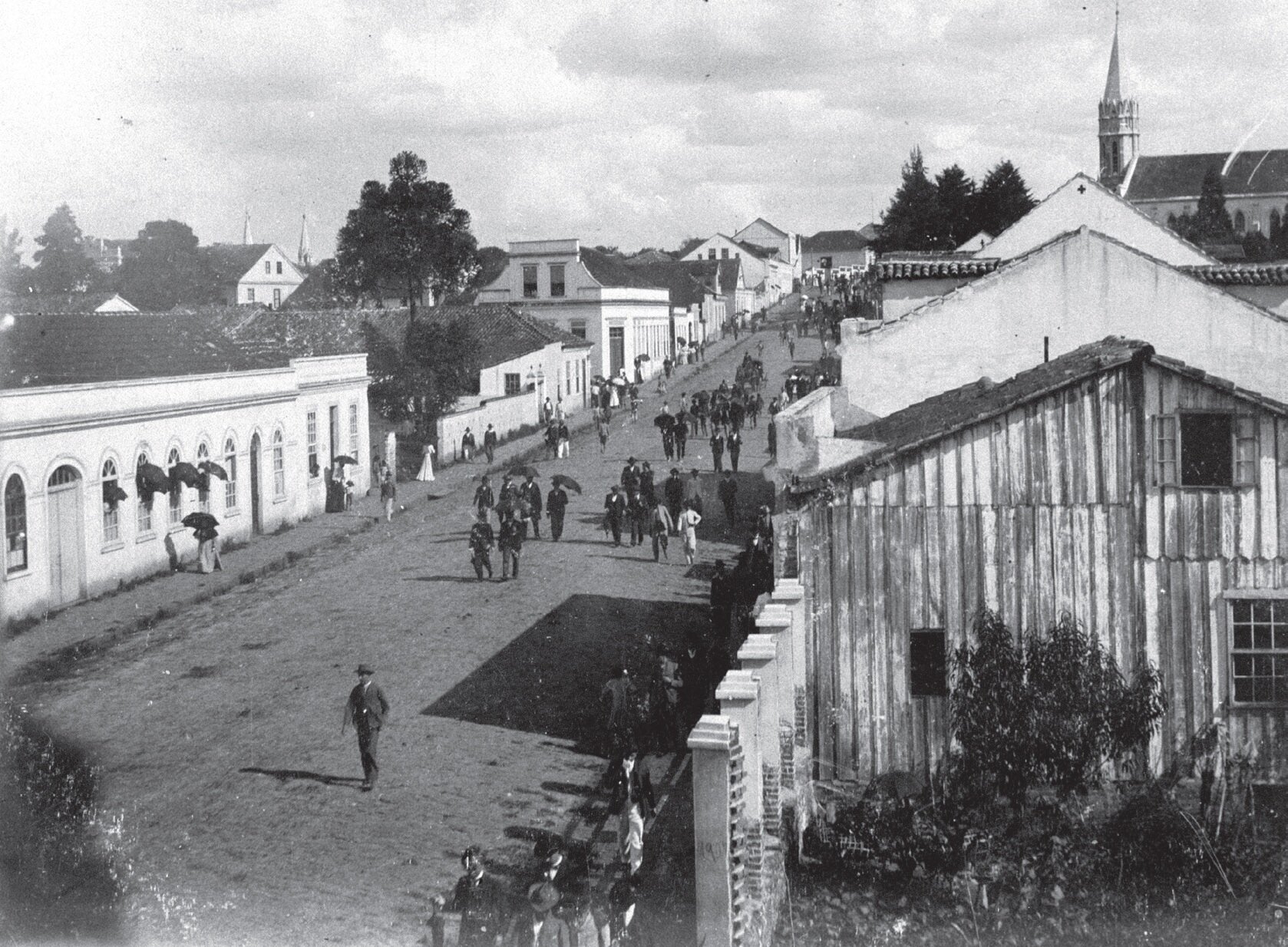 Cortejo Fúnebre na rua América - 1907