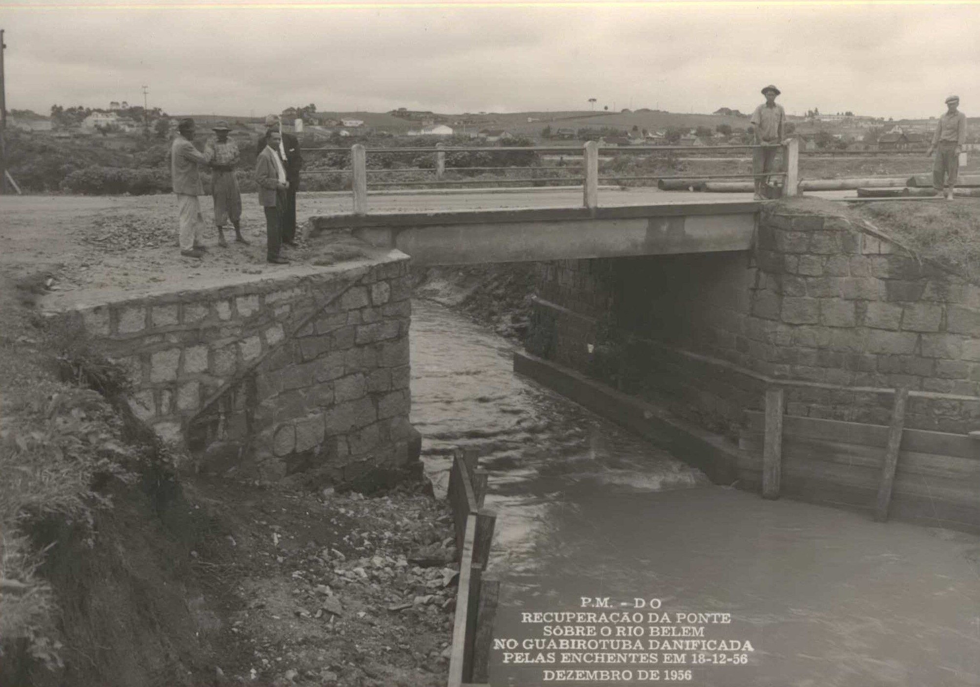 Ponte sobre o Rio Belém - 1956