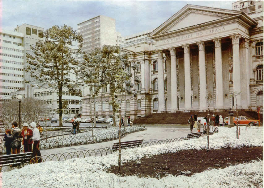 Neve em Curitiba - 1975