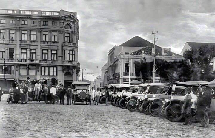 Chauffeurs aguardando passageiros - 1924