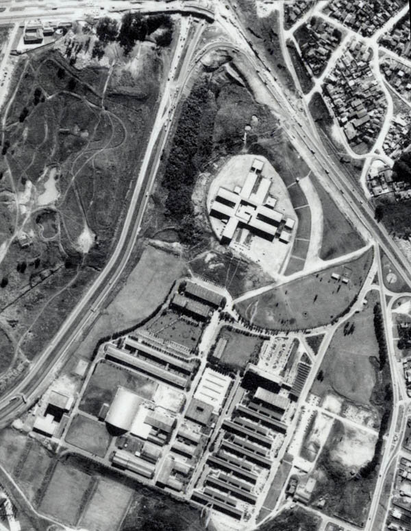 Vista aérea do Centro Politécnico - 1980
