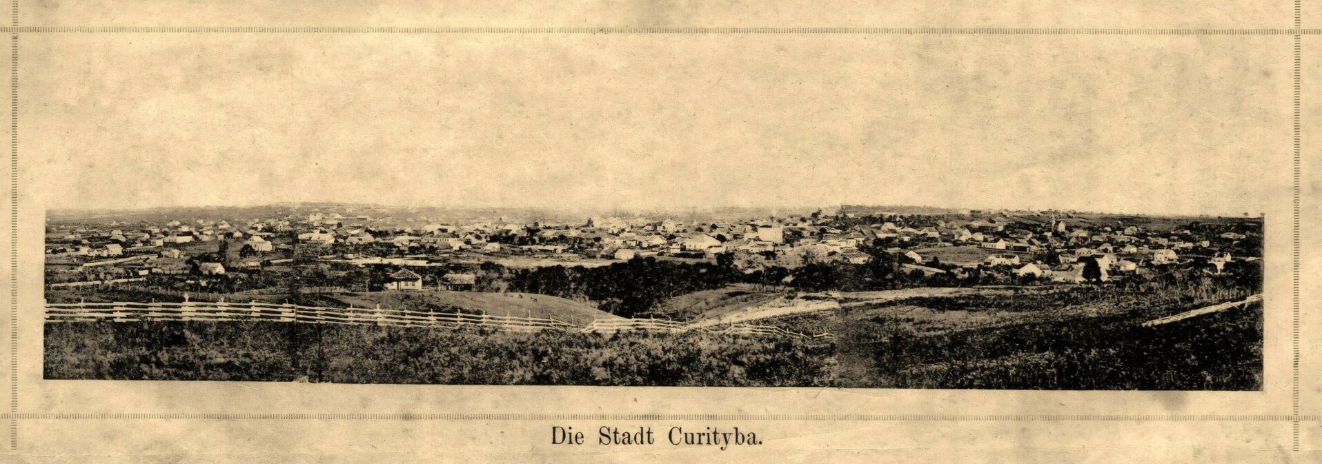 Panorâmica de Curitiba - 1885 