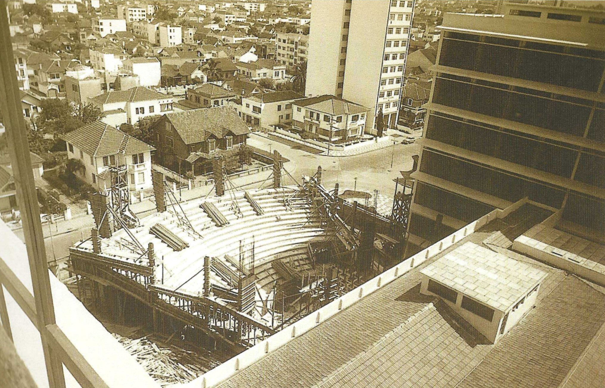 Teatro da Reitoria em obras - Década de 1950