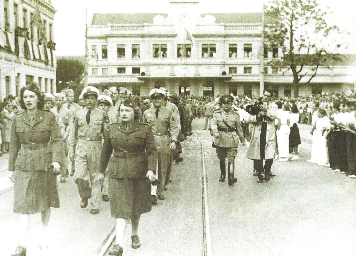 Chegada dos Expedicionários na Estação Ferroviária - 1945