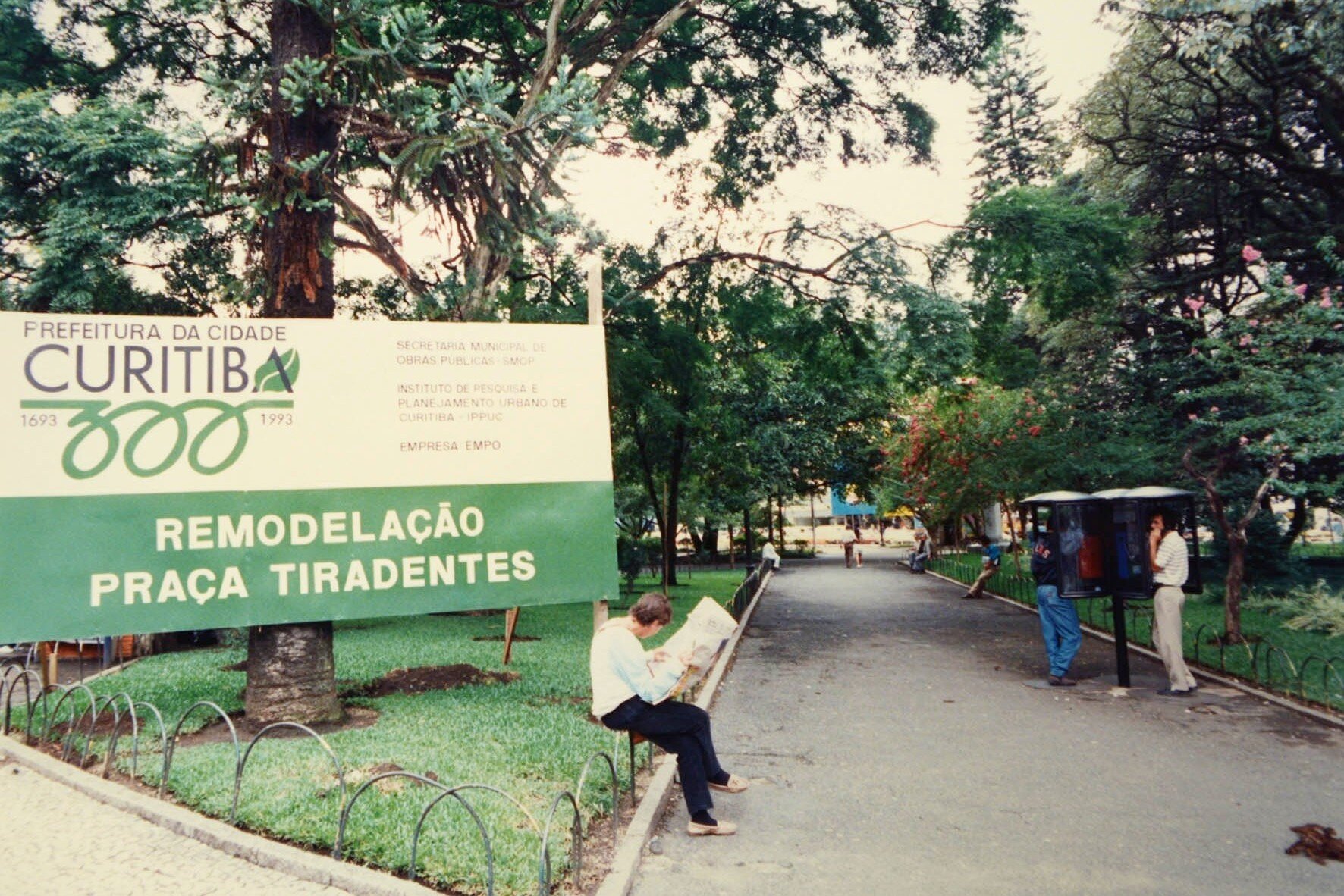 Remodelação da praça Tiradentes - 1993